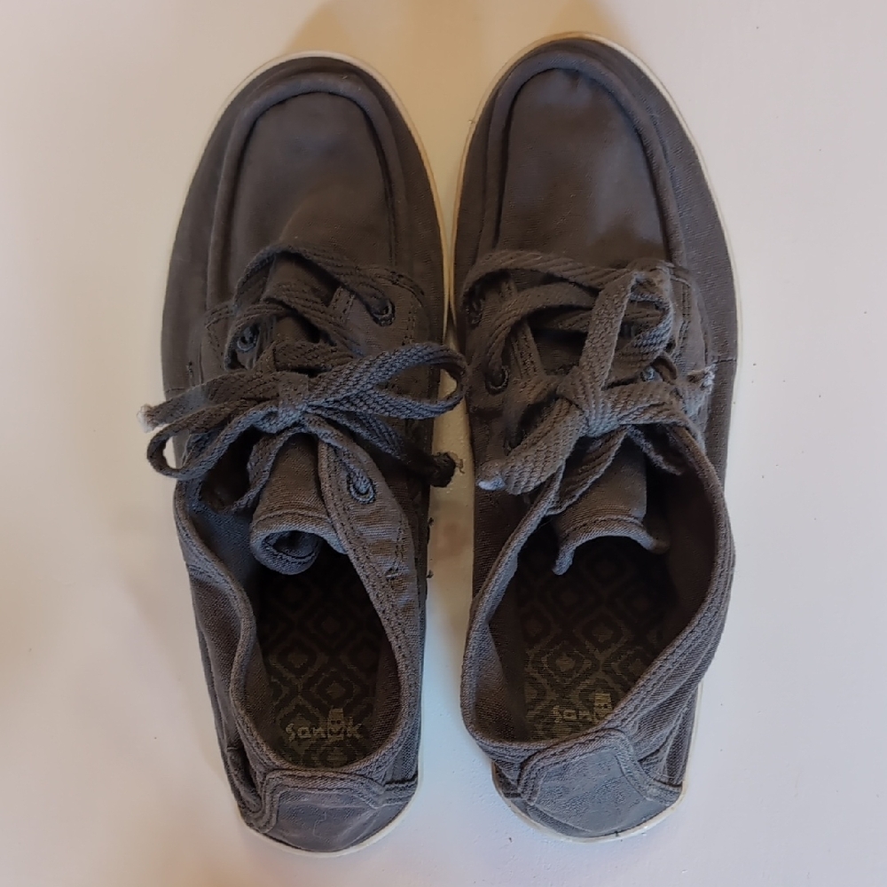 Sanuk Charcoal Canvas Sneakers